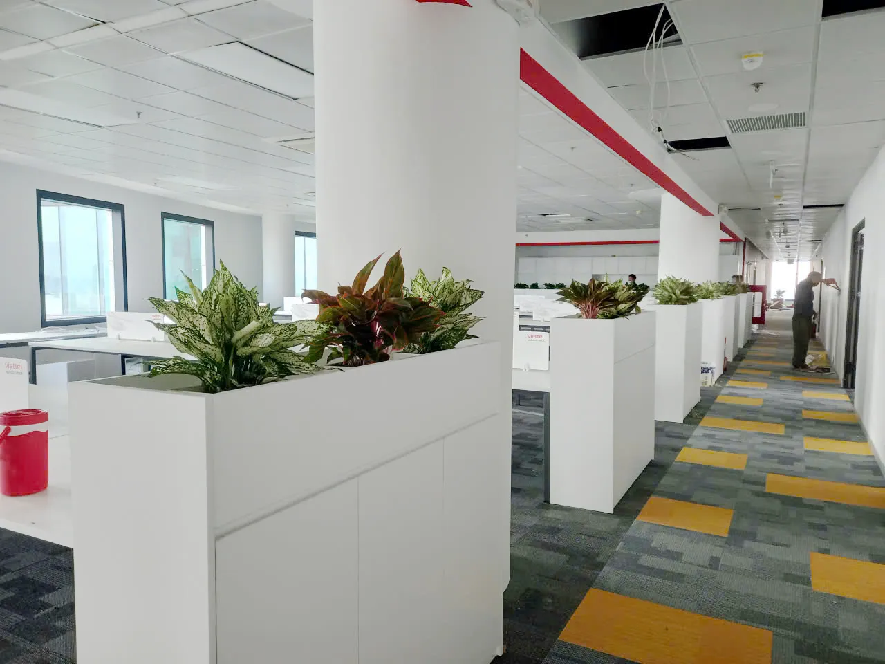 Dự án thiết kế cây cảnh tại tòa nhà Vinacomin Tower tại Cầu Giấy Hà Nội của Green Homes